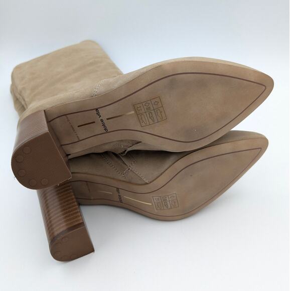 Dolce Vita Tan Heeled Boots - Picture 6 of 15